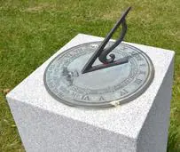 Sundial on a stone pedestal